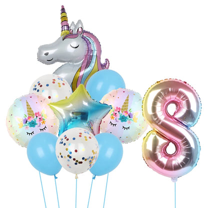 1Set Unicorn theme balloon 32inch