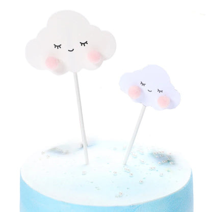 Smiling Face Cloud Rainbow Cake opper decoratings