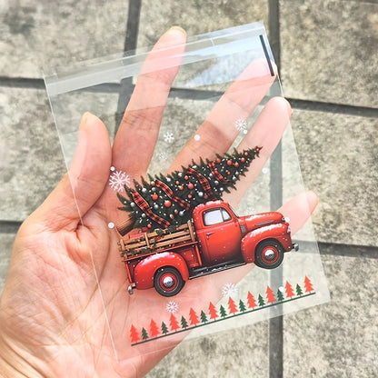 50/100pcs Xmas Wrapping Bags