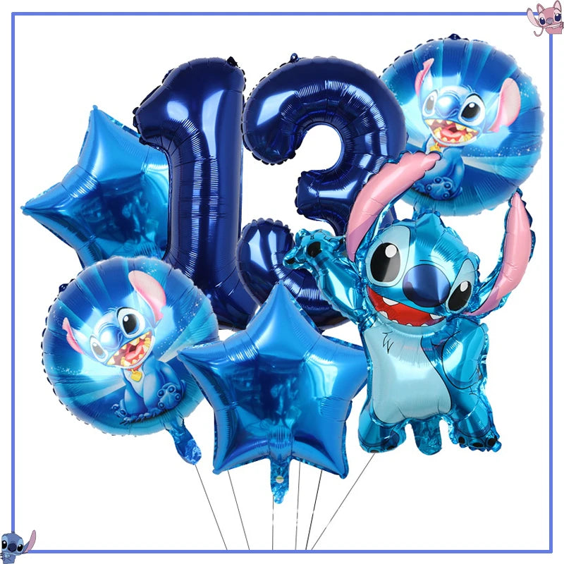 Disney Stitch Birthday Party Decoration Supplies New Lilo Stitch Balloon Baby Shower Aloha Paper Cups Plates Napkins Tablecloth