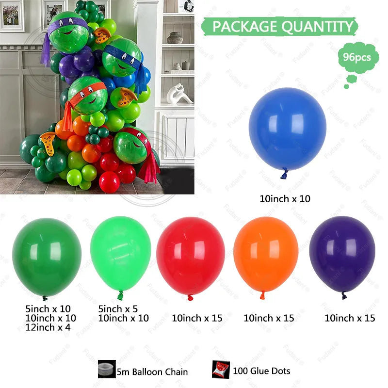 Green Ninja theme decorations