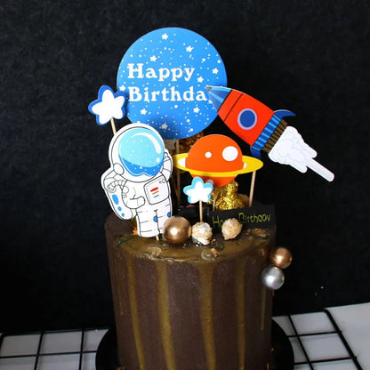 Astronaut theme  Planet Space Rocket Spaceship cake decoratings
