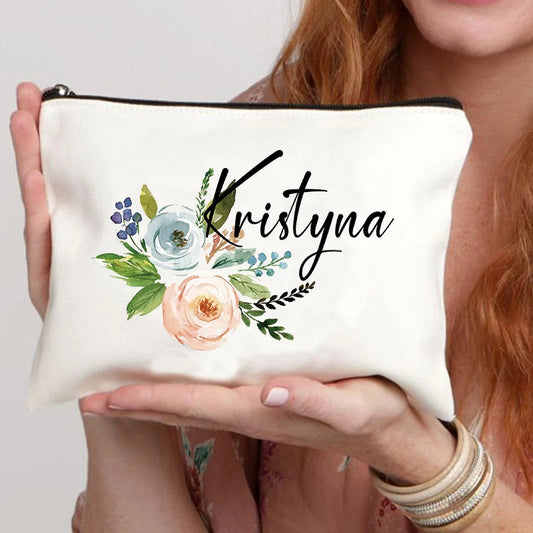 Custom  name cosmetic bag