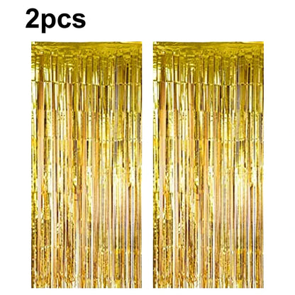 Balloon curtain gold bright 2M X 1M
