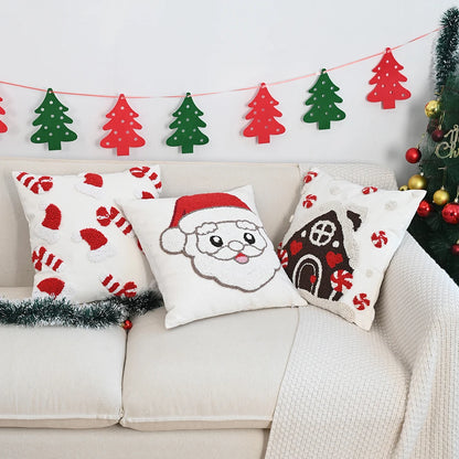 Sorino Christmas Cartoon Tufted Pillowcase