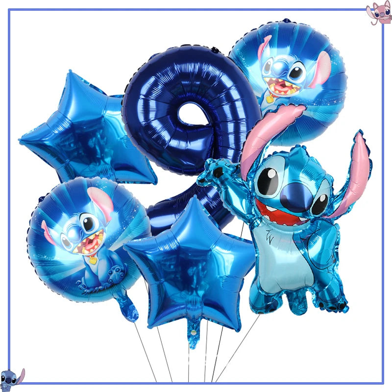Disney Stitch Birthday Party Decoration Supplies New Lilo Stitch Balloon Baby Shower Aloha Paper Cups Plates Napkins Tablecloth