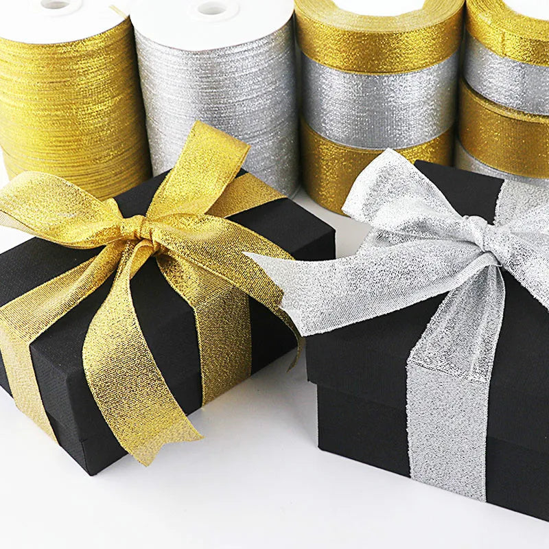 Glitter Satin Ribbon Crafts Organza Ribbons 22meters