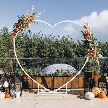 Heart metal arch backdrop stand decoration