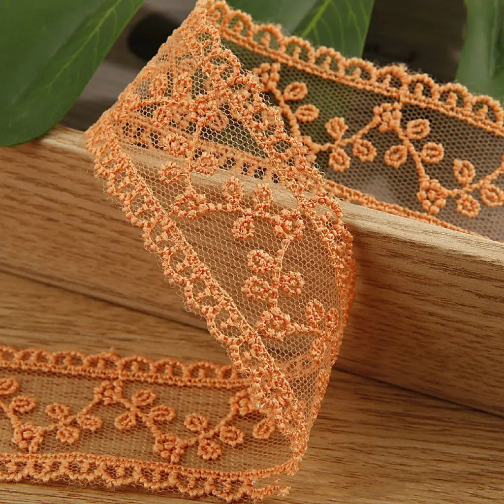 Embroidery lace ribbon 2Yard/Lot 35mm