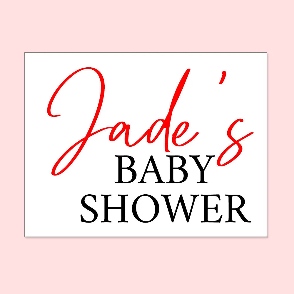 Baby Shower custom stickers for balloons