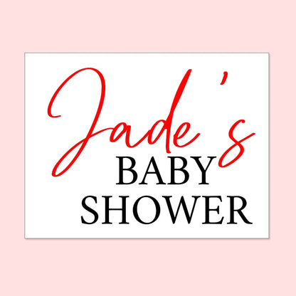 Baby Shower custom stickers for balloons
