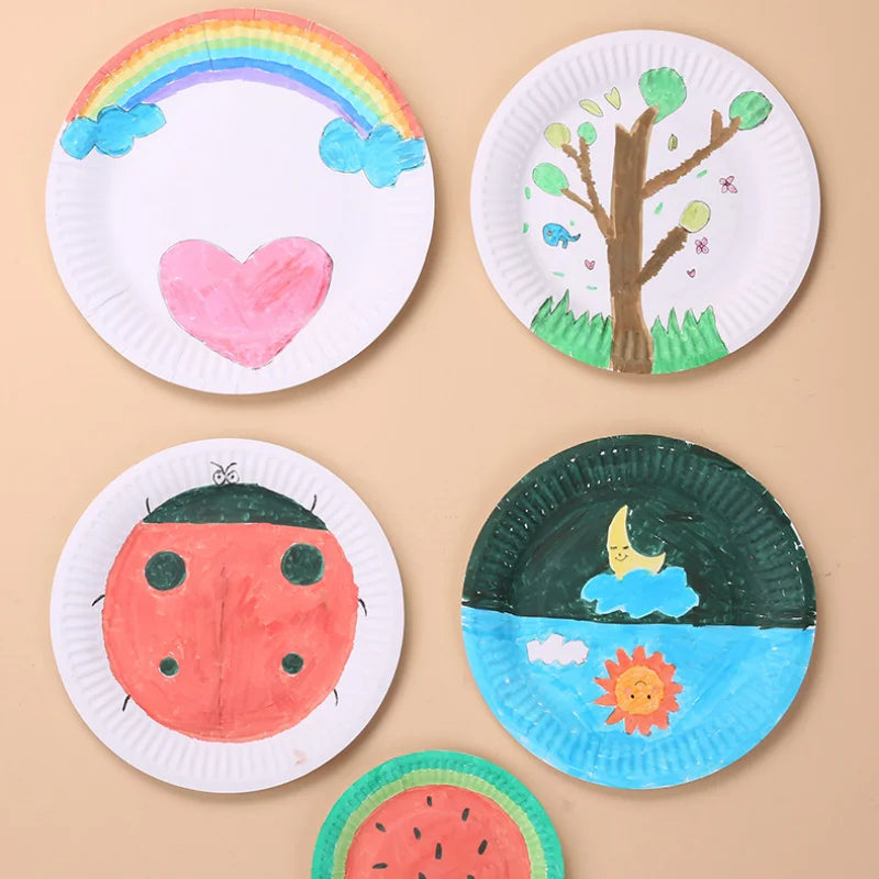 50PCS Disposable Party Paper Plates – 6/7/9 Inch