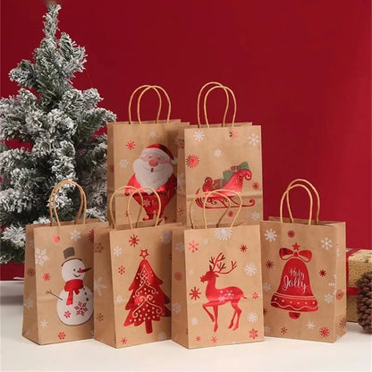 Santa Kraft Gift Packaging Bags
