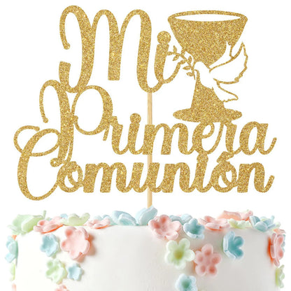God Bless & Paper cross cake decorations
