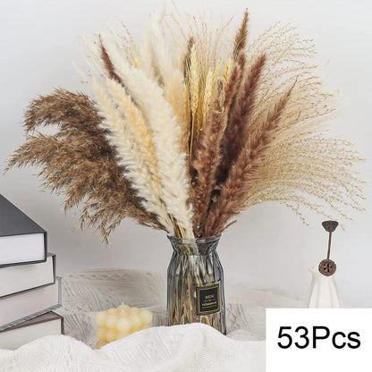Natural Pampas Dried Flowers Bouquet