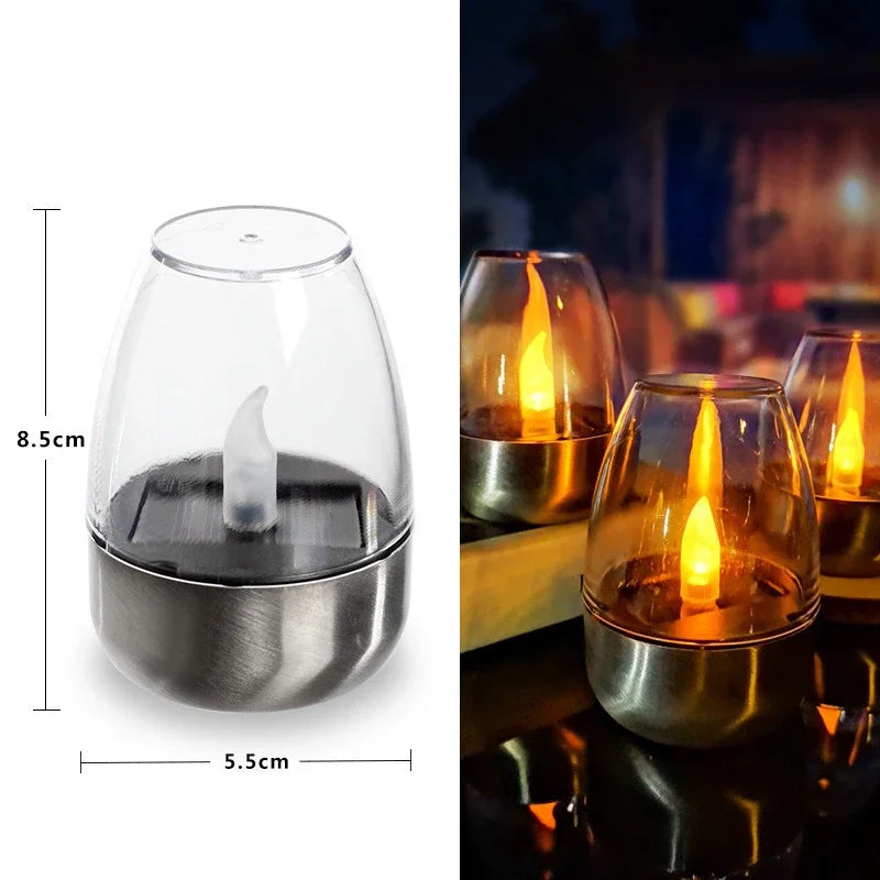 Outdoor LED Solar Candle Lamp