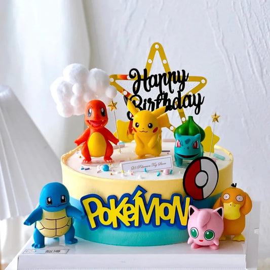 13PCS Pokémon Pikachu Cake Topper Set