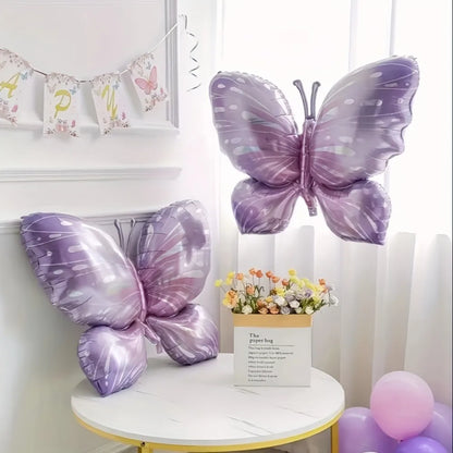 147PCS Purple Butterfly Balloon Arch Set