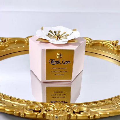 Creative flower hexagonal gift box 20/50pcs