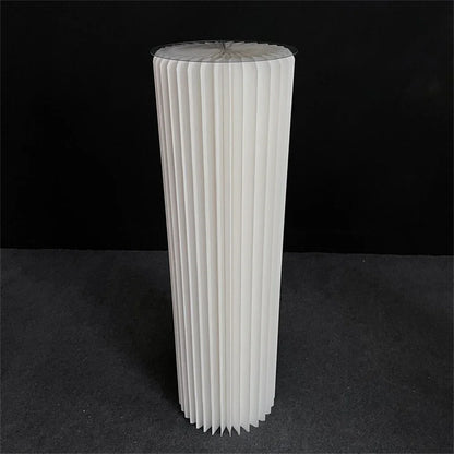 Cylinder folding stand for decoration