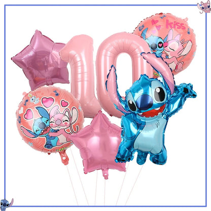 Disney Stitch Birthday Party Decoration Supplies New Lilo Stitch Balloon Baby Shower Aloha Paper Cups Plates Napkins Tablecloth