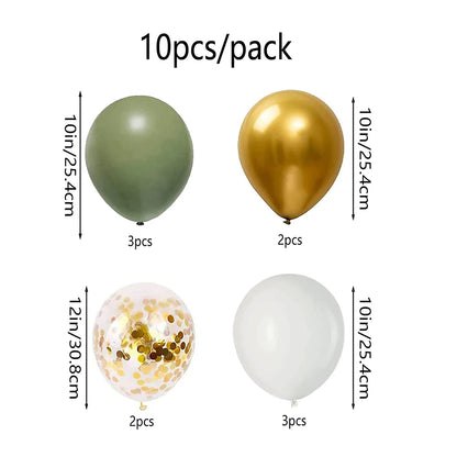 Retro Olive Green Balloons