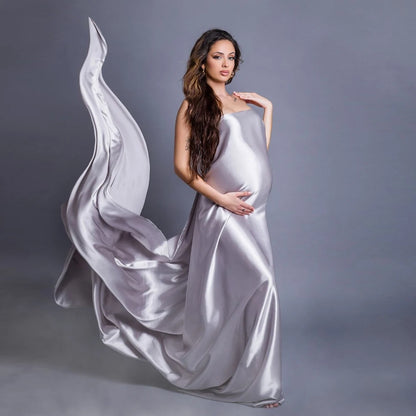 Eliess Satin Maternity Dress