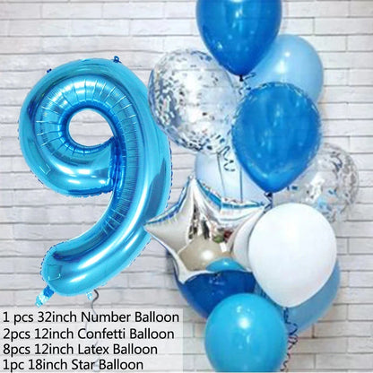 Balloons Number  set  / 12Pcs