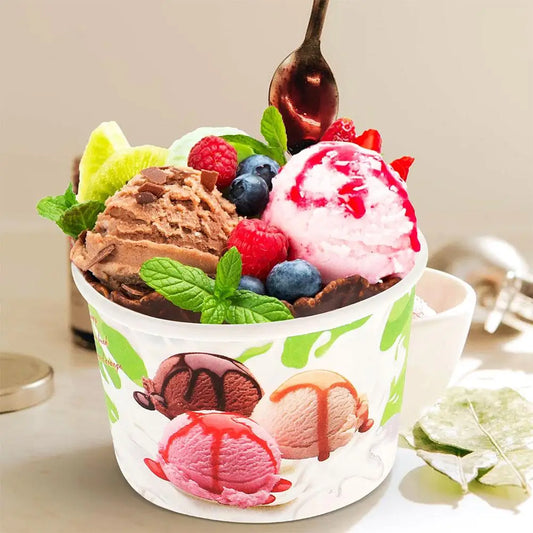 Ice cream cups 200 Pcs  Disposable 75ml