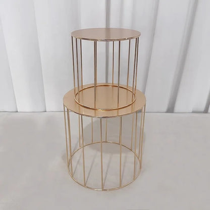 Gold floating cake stand for cake separator high quality