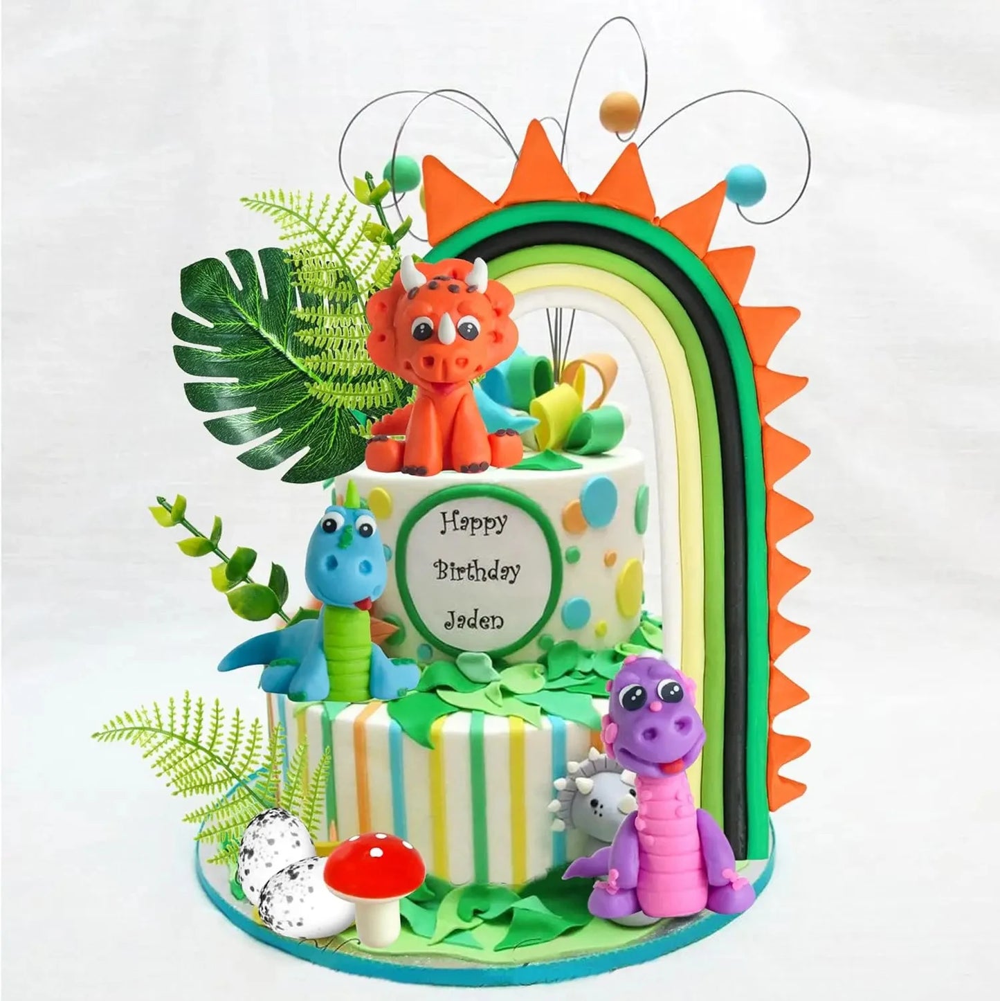 Dinosaur cake decorations 3 PCS