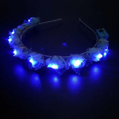 LED Light Flower Headband