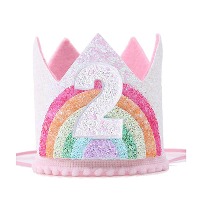 Crown hat  kids 1 2 3 Year 1st