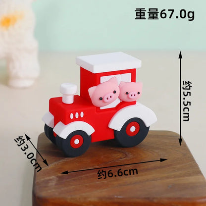 Farm animal party cake decoration 1pcs