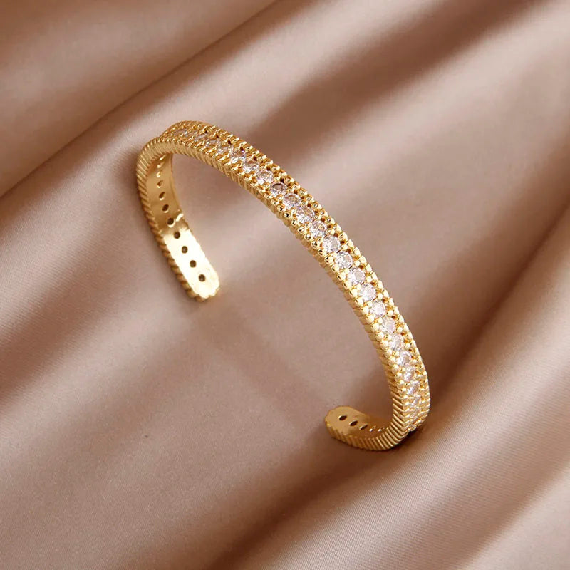 Sabina zircon & crystal bangles & bracele