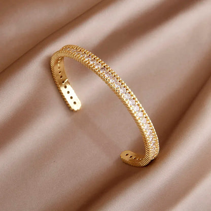 Sabina zircon & crystal bangles & bracele