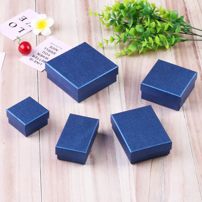 12pack White Black cardboard jewelry boxes 7x9x3cm