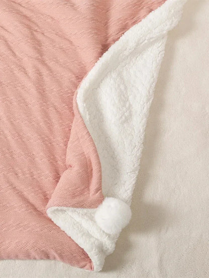 Personalized name nursery baby blanket fluffy lamb wool qui