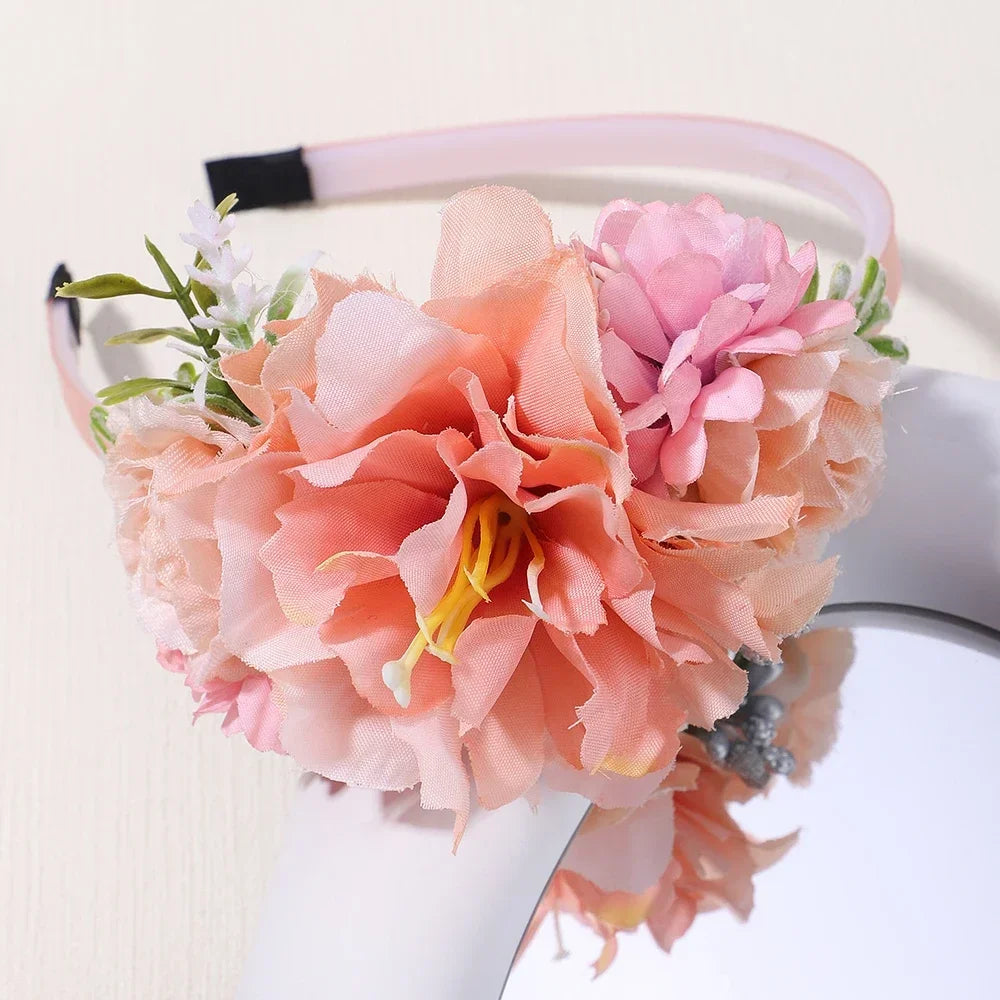 Handmade Flower Hair Hoop