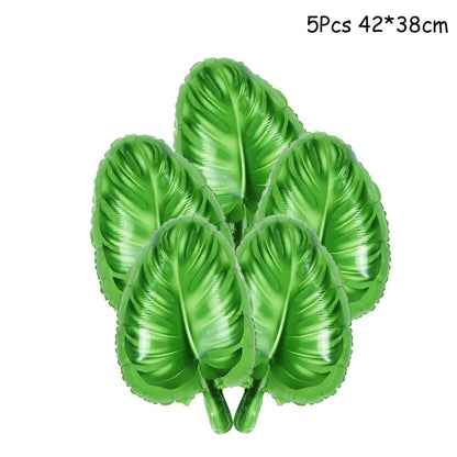 Jungle party green latex balloons