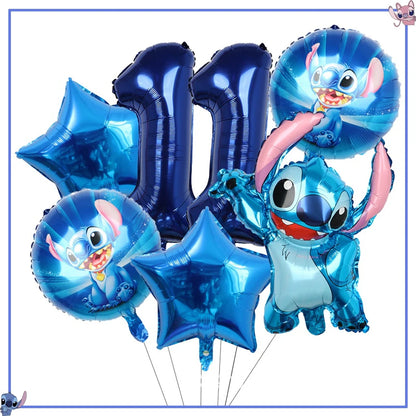 Disney Stitch Birthday Party Decoration Supplies New Lilo Stitch Balloon Baby Shower Aloha Paper Cups Plates Napkins Tablecloth
