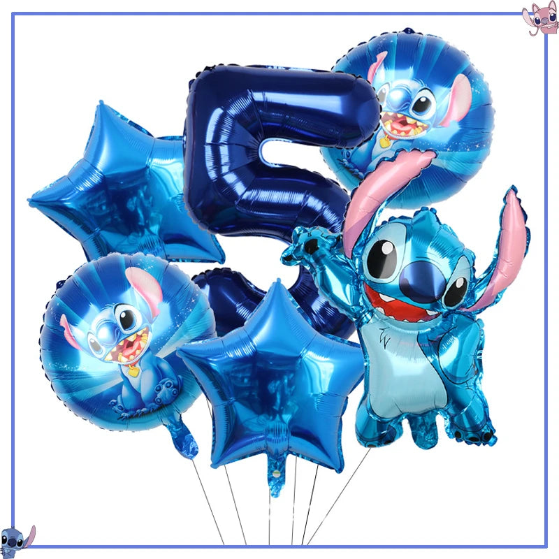 Disney Stitch Birthday Party Decoration Supplies New Lilo Stitch Balloon Baby Shower Aloha Paper Cups Plates Napkins Tablecloth