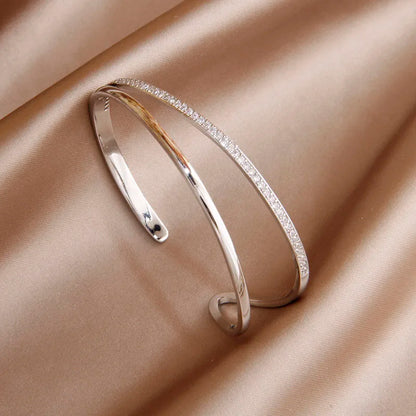 Sabina zircon & crystal bangles & bracele