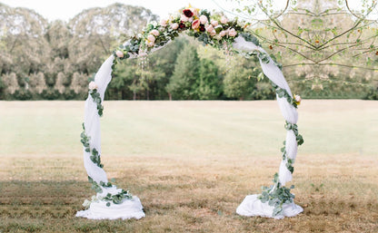 Large dubbel round metal backdrop stand archway