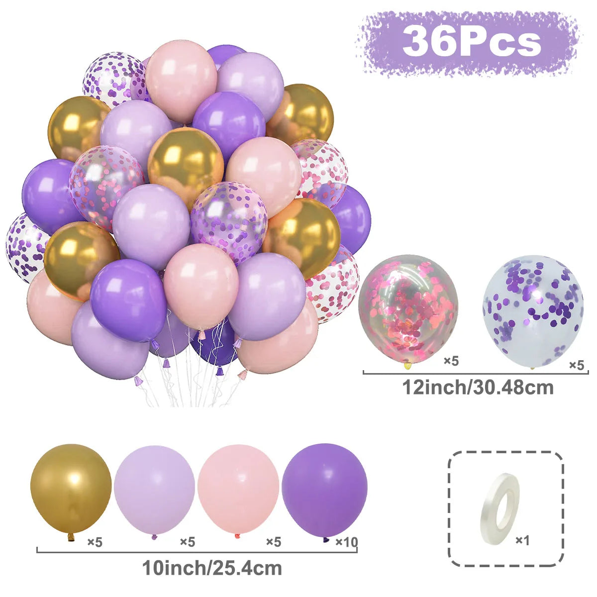 Balloons Pearl Latex 31/36/37/51/101Pcs