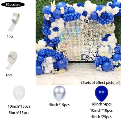 Light blue balloons arch kit