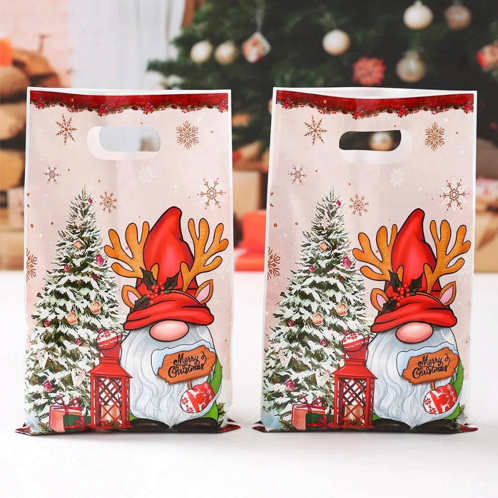 25pcs Santa & Snowman Candy Bags