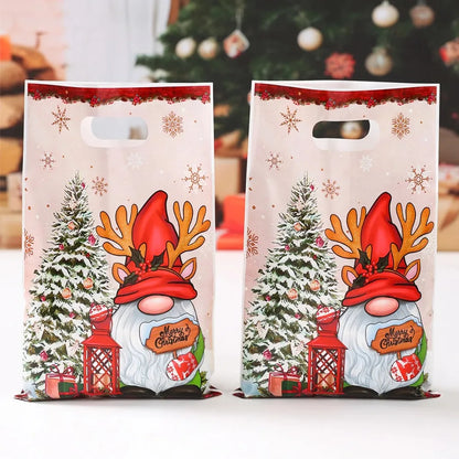 25pcs Santa & Snowman Candy Bags