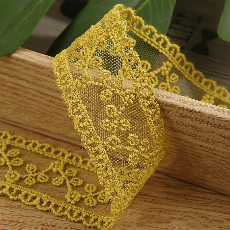 Embroidery lace ribbon 2Yard/Lot 35mm