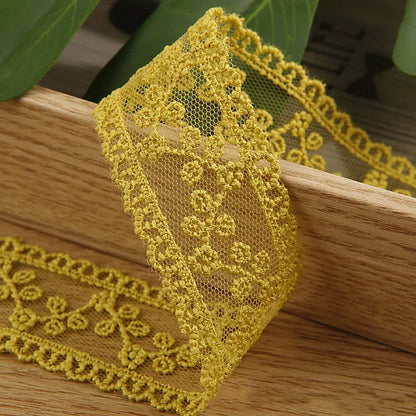 Embroidery lace ribbon 2Yard/Lot 35mm